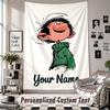Custom Tapestry Wall Hanging, Gaston Lagaffe Personalized Name Text Home Wall Decor