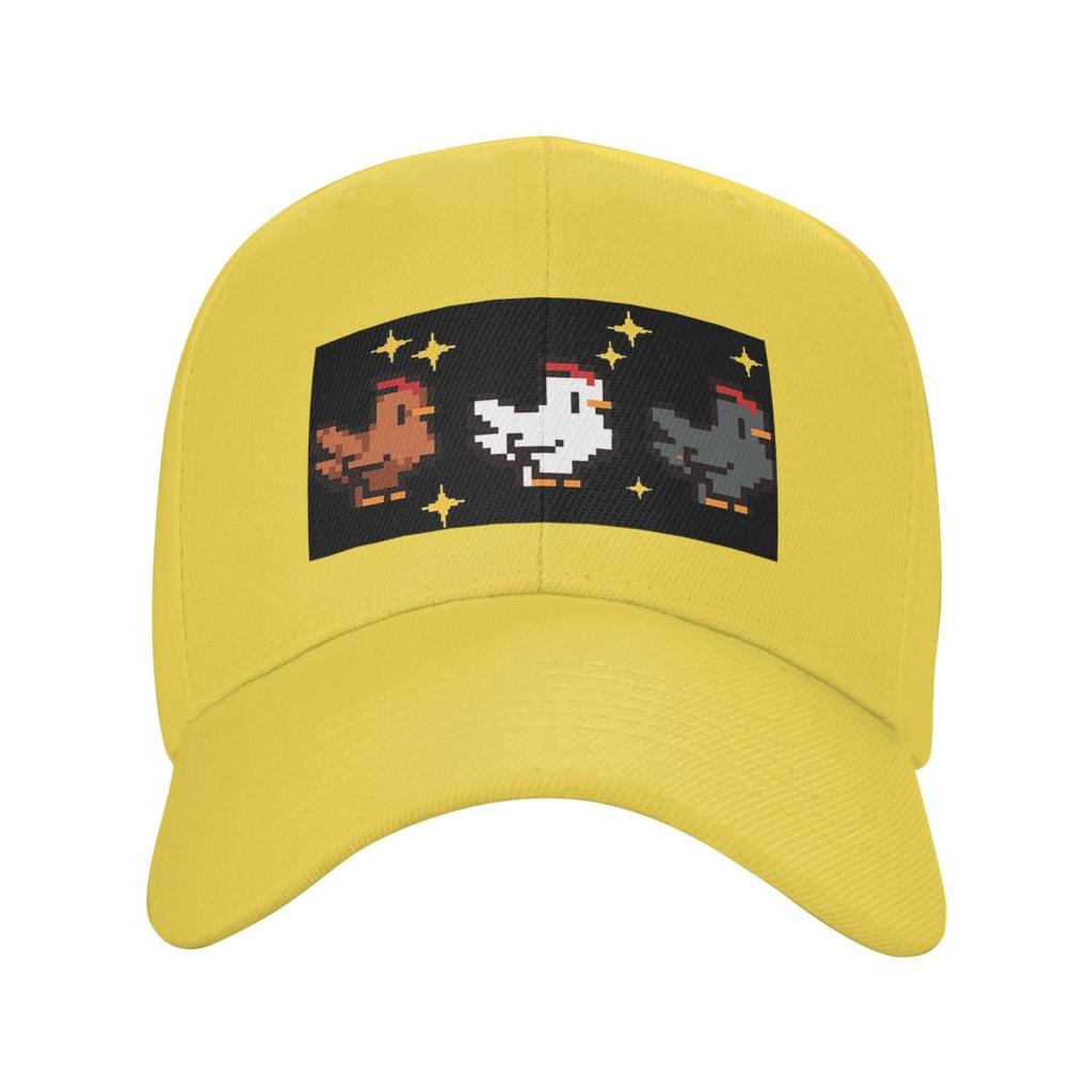 Unhappy Chickens Stardew Valley Game Cute Cartoon Baseball Caps Fashion Men Women Hats Outdoor Cap Hiphop Baseball Hat Casquette
