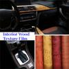 Vintage Wood Grain Decal Stickers Bubble Free Vehicle DIY Film Car Internal Decorative Paper  Home