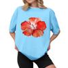 Women's Casual Printed T-Shirt Round Neck Pullover Short Sleeve Top