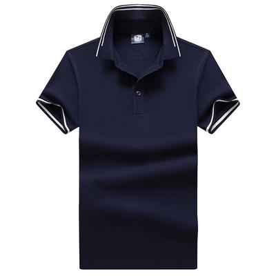 Summer Men's Short Sleeved T-shirt Cotton Thin Business Lapel Men's Polo Shirt