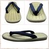 Edoten Shigi Geta Made in Rush Grass Lightweight Denim Strap Size LL Sandals, Japan, Sandals, Double-Ply Sole, Sole, (Black Lining),