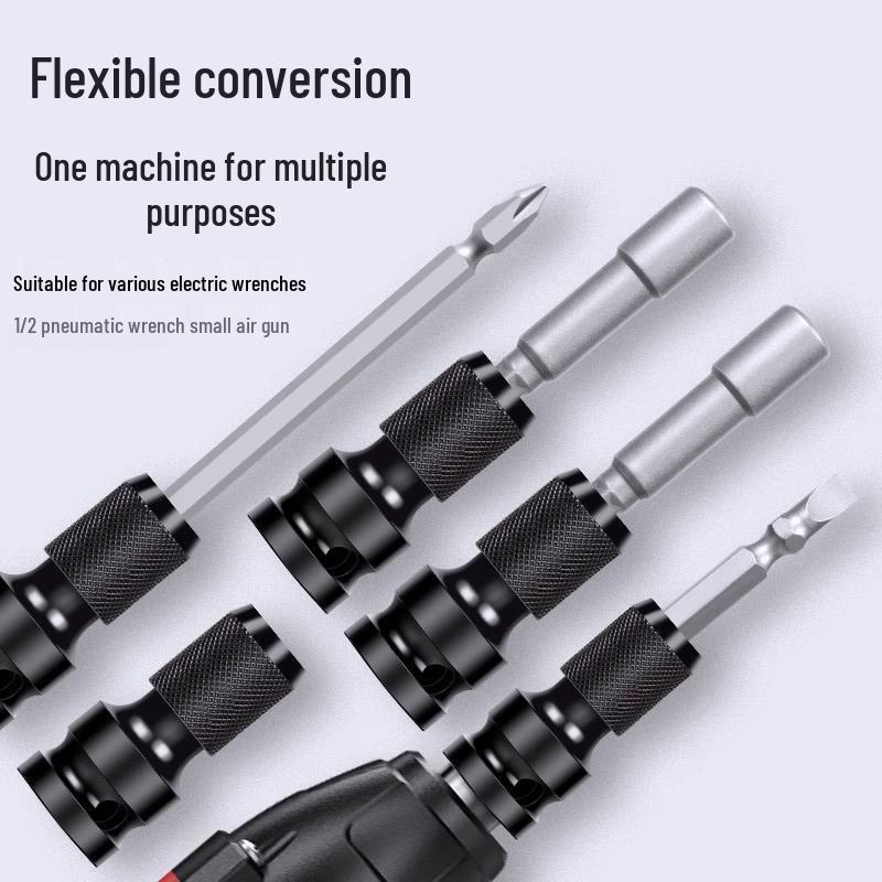 Multi-Functional Electric Drill Chuck and Air Impact Wrench Adapter
