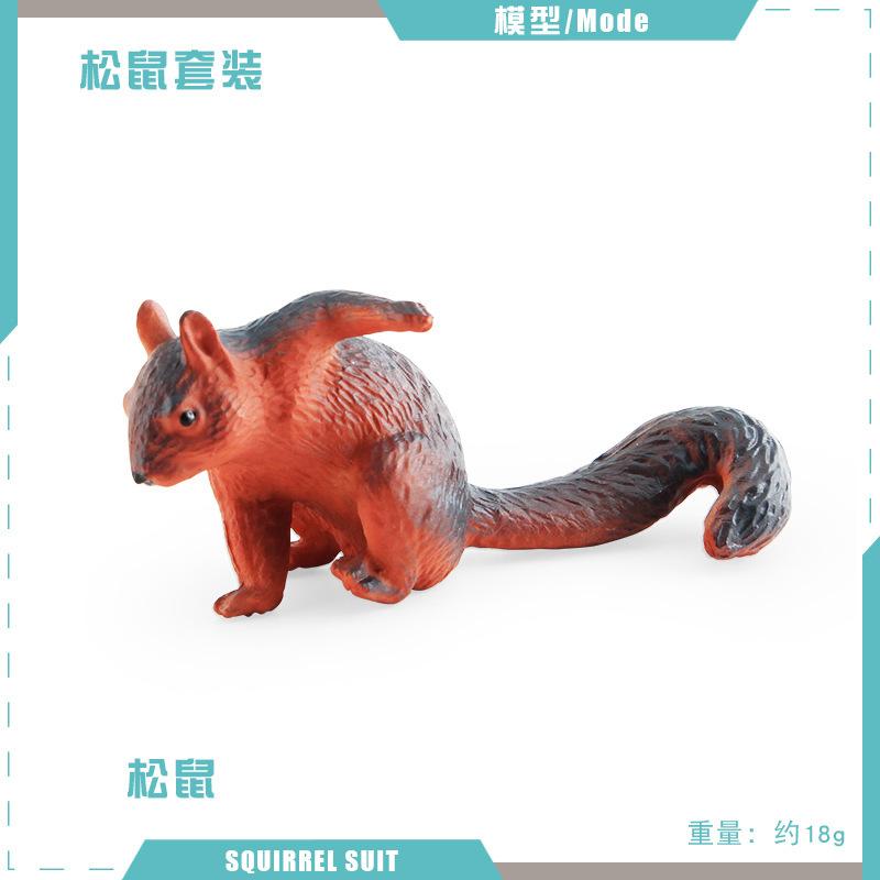 

Simulation Animal Model Mini Squirrel Red-Bellied Squirrel Eating Squirrel Desktop Decoration Static Ornament Toy