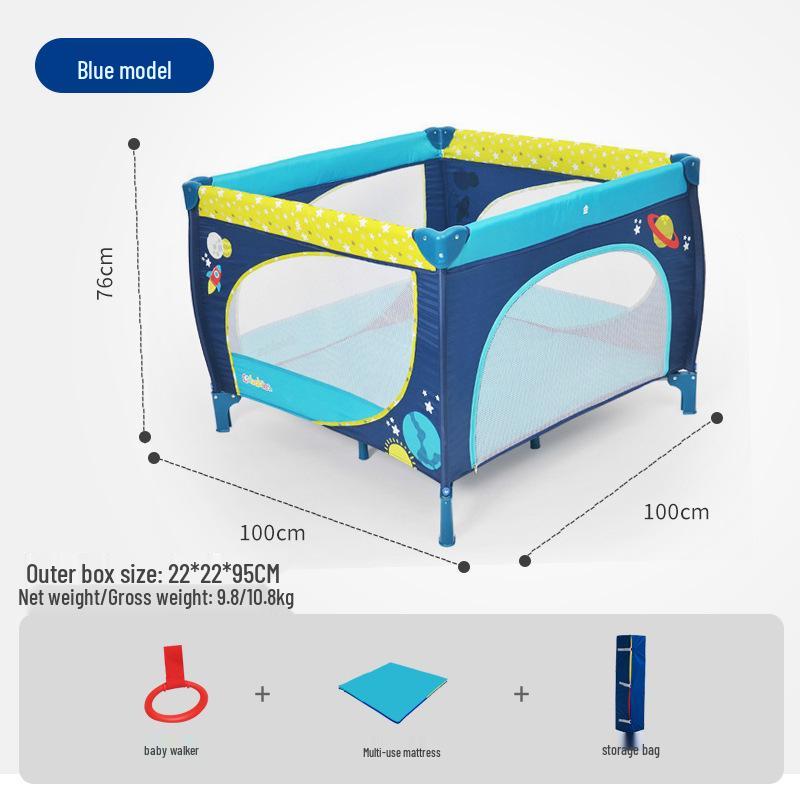 Tragbares Multifunktionales Babybett und King-Size-Bett-Kombi mit Wickeltisch für Säuglinge und Kleinkinder