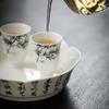 Antique Hand-painted Bamboo Tea Cup Household Ceramic Tea Cup Master Cup Kung Fu Tea Set Incense Cup