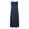 Abito Maxi da Donna a Colore Unito Girocollo Senza Maniche Tasca Canotta Larga Abito in Denim