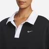 Nike Sportovní oblečení Essential Color Block Potisk Tréninkové Ležérní Volné Lehké Tričko s Límcem a Dlouhým Rukávem se Sníženým Ramenem Dámské Topy FB8721-010