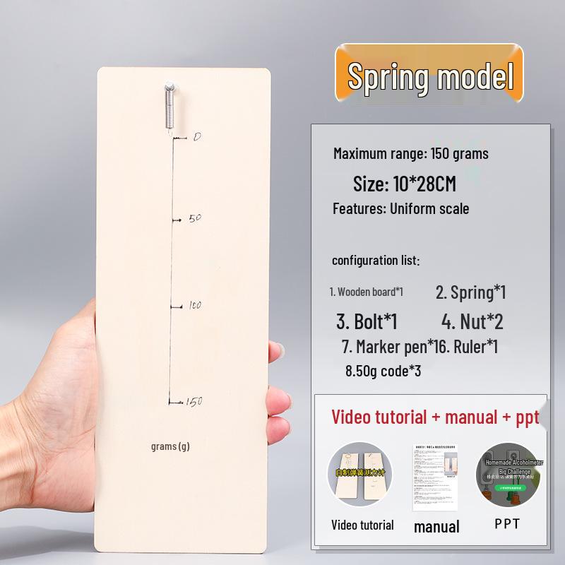 DIY Physics Force Meter Kit for Junior High Students