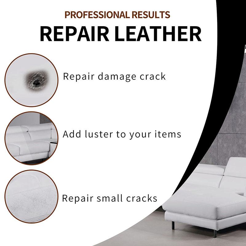 Car Leather Repair Kit Auto Leather Seat Sofa Chair Vinyl and Leather Repair Black White Filler Cream Complementary Refurbishing