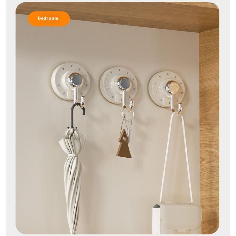 Badezimmerzubehör Wasserdichte Drehbarer Saugaufhänger Für Badezimmer Küche Stark Klebend Wandorganizer