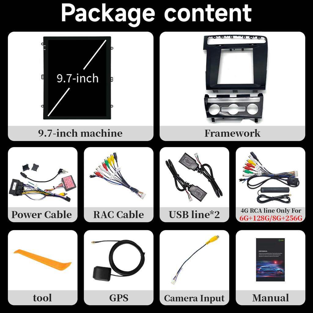 9.7inch Android 14 For Volkswagen Golf 7 2013-2019 Car Radio Multimedia Intelligent 4G GPS Wireless  Carplay Touch Screen