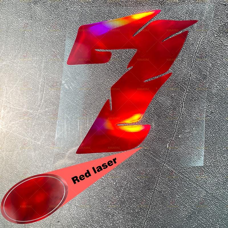 1pc Red Laser Motorcycle Number Stickers Waterproof for Refit Motorbike Helmet Fairing Bicycle Scooter Universal Vinyl Decals