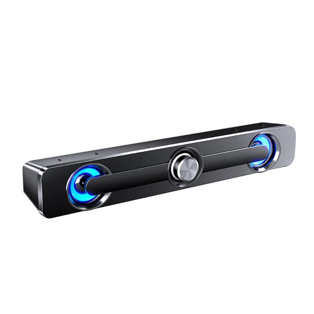V-111 Computer Spker USB Wired Powerful Bar Stereo Subwoofer Bass Spker Surround Sound Box for PC Laptop Phone Tablet MP3 MP4