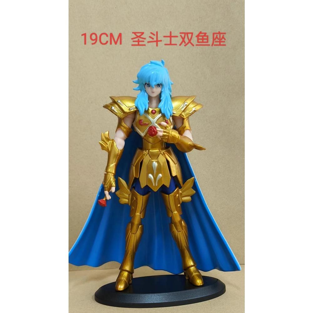 19CM Anime Saint Seiya Figure Gold Myth Cloth EX SaGa Aphrodite Aries Mu Izou Milo Model Toy Gift Collection Aciton Figure