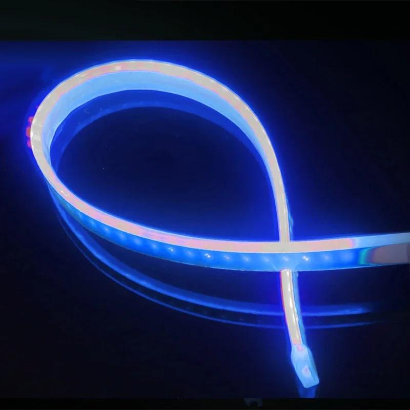 2pcs Motorcycle Turn Signal Lamp LED Daytime Running Lights Tail Light DRL Waterproof Decoration Strip Motor Brake Flowing Amagi