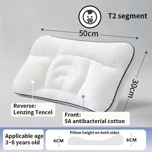 Children's Pillows 1 to 3 Special Pillows for Babies Aged 3 to 6 Months and Pillows for Children Over 6 Months Old in the Summer