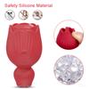Rose-Sucking Tongue Licking Vibrator For Women Clitoris Stimulator Oral Nipple Vacuum Clit Sucker Sex Toys For Adults Female 18+