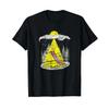 Egg Abducting Bacon Ufo Breakfast Alien Novelty T Shirt Vintage Soft Slightly Comfortable Stretched Casual Breathable