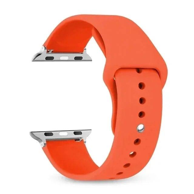 Bracelet en silicone pour bracelets Apple Watch 45 mm 44 mm 49 mm 40 mm 41 mm 42 mm Bracelet sport correa iWatch Series SE 9 8 7 6 5 3 4 Ultra 2