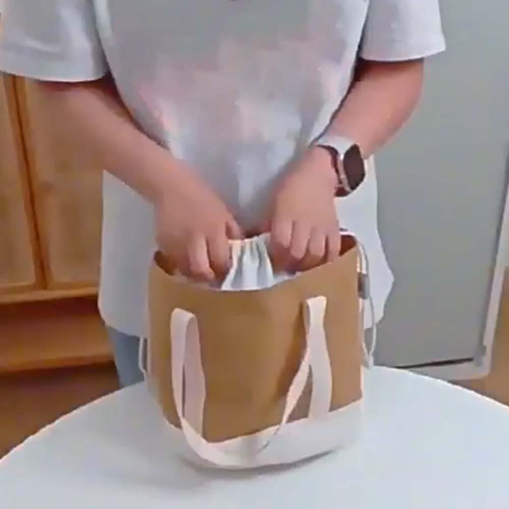 Large Capacity Thermal Insulation Bag Aluminum Film Handheld Insulated Bag Picnic Box Pouch  School