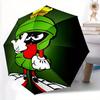 Guarda-chuva Automático Abre/Fecha Marvin, o Marciano dos Looney Tunes Guarda-chuva Compacto de Viagem, Estrutura Resistente com 8 Varetas, Presente Ideal, 115
