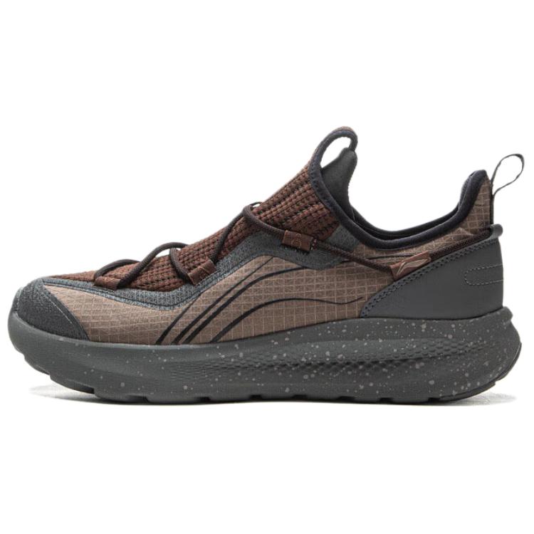 New LiNing Yunyi Slip Resistant Abrasion Resistant Low top Casual Shoes Men's Hazel Brown Palm Tree Gray Brown AGLV133-3
