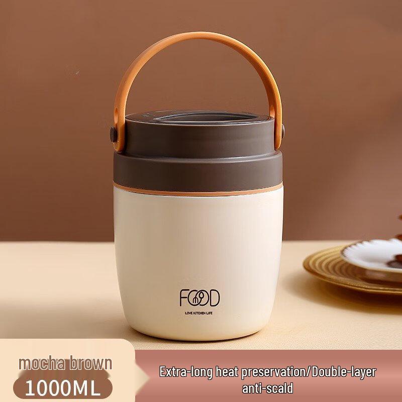 XIDERUN 1L Stainless Steel Thermal Food Jar
