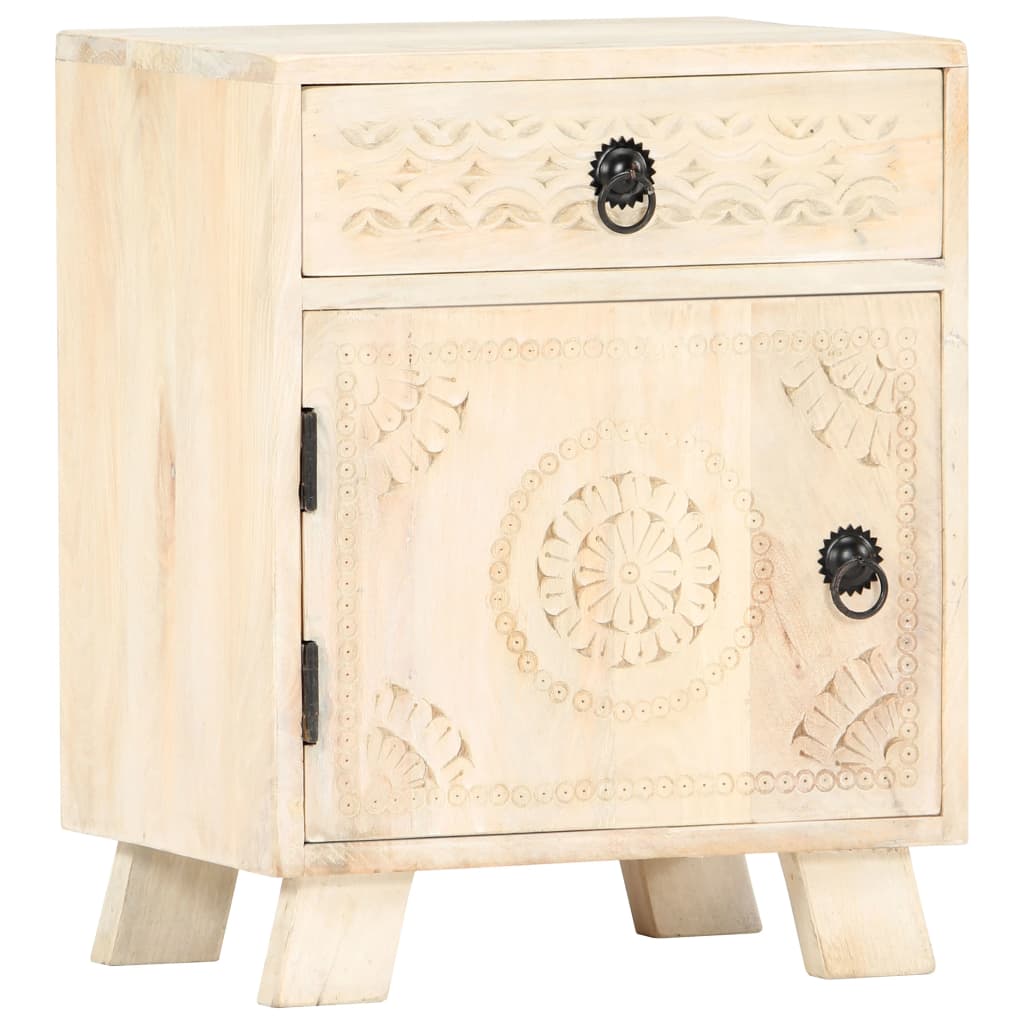 Nightstand 40 x 30 x 50 cm Solid Mango Wood