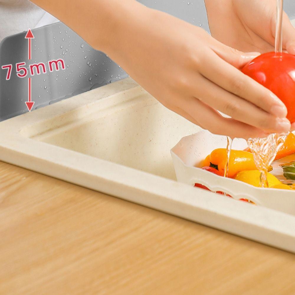 Anti-Splash Silicone Sink Splash Guard Splash Guard Sink Splash-proof Water Board  Kitchen Use