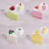 PU Dessert Pinch Toy Slow Rebound Fidget Toy New Triangle Cake Squeeze Toys  Key Decoration
