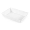Tangyu Melamine White Rectangular Display Tray