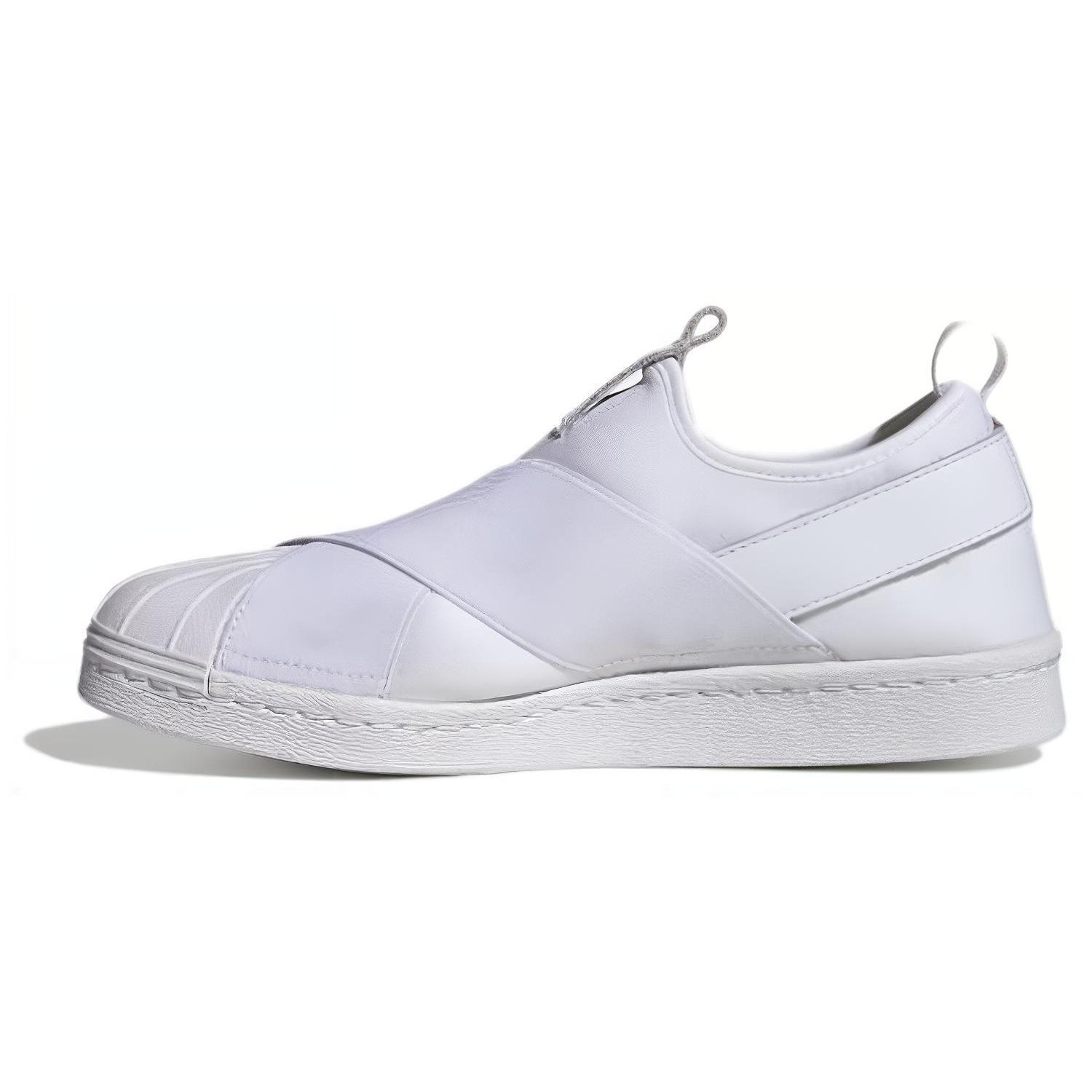 Adidas Womens Superstar Slip- `White` (women`s