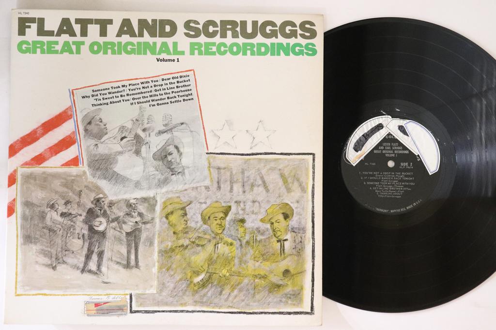 LP Record FLATT & SCRUGGS - Kings Of Bluegrass (Great Original  HL7340 HARMONY 1965 US Folk Used