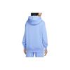 Nike Phoenix Fleece Solid Color Hooded Casual Fleece Lined Long Sleeved Sweatshirt Women's Polar Blue DQ5861-450