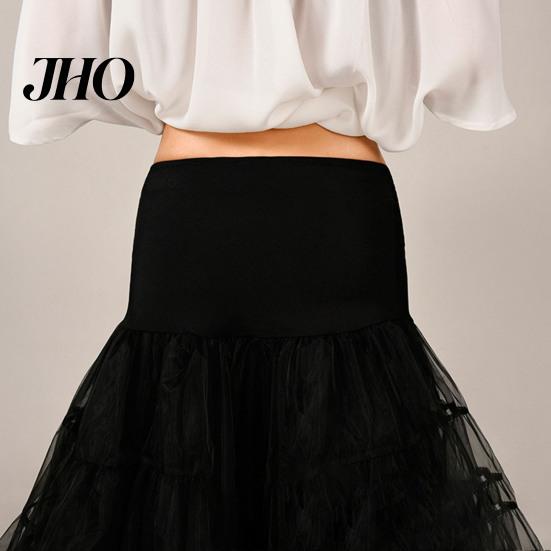 Ballkleid Unterrock Braut Unifarben Mehrschichtig Durchsichtiges Netz Großer Saum Cosplay Vintage Hohe Taille Hochzeits-Krinoline für Party