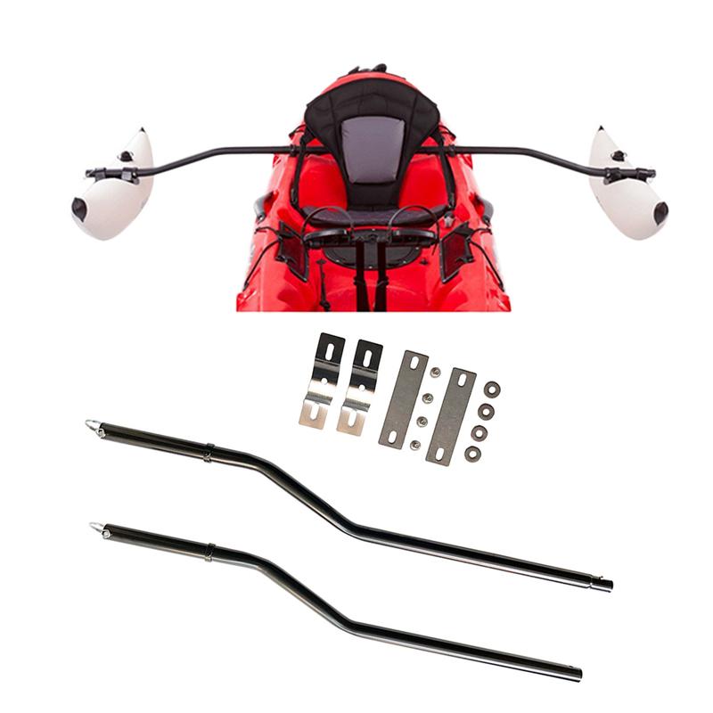 2 Pack Durable Kayak Stabilizer System Pole Kit Replacement,Canoe Buoyant Boat Kayak Outrigger Float Kit BoatStand Arm Kit