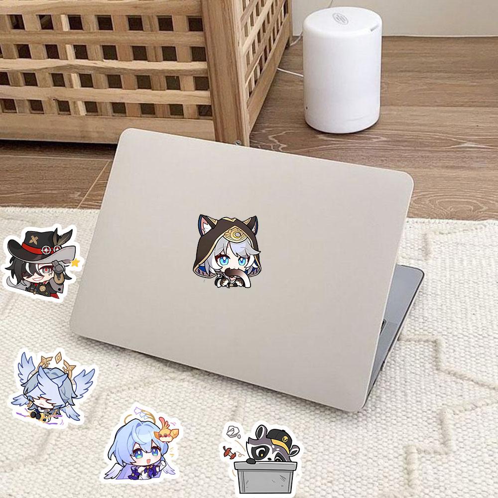 50Pcs Honkai Impact 3rd Game Star Trail Waterproof Stickers, Honkai Impact Starry Sky Cute Decals, Phone Cases, Laptop Cases, DIY Laptop Collectibles