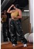 European & American Women's Fashion Casual Long Pants with Solid Color & 3D Pockets