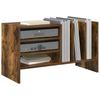 Vinyl Record Cabinet Smoked Oak 78.5 x 35 x 45 cm