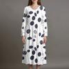 Women's Fashion Dress Spring V-neck Long Sleeve Dress