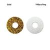100pcs/bag 18mm Round Glitter Fabric Plastic 3D Comical Round Glitter Toy Eyes