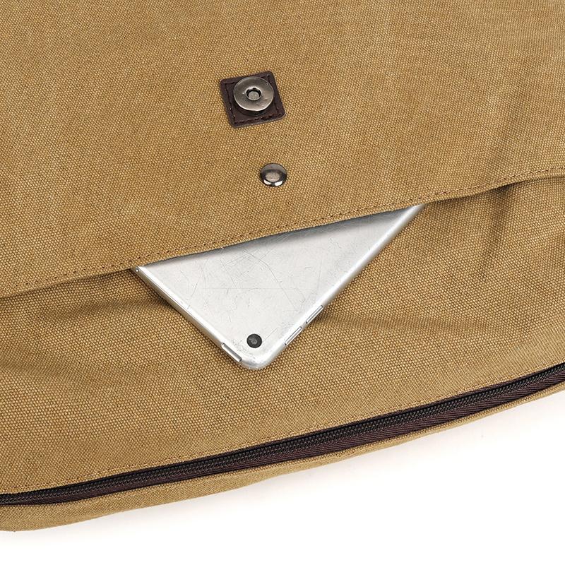 Fashion CrossBody Bag New Men Canvas Crossbody Shoulder Messenger Bags Man Casual Solid Multi Function Portable Male Bag