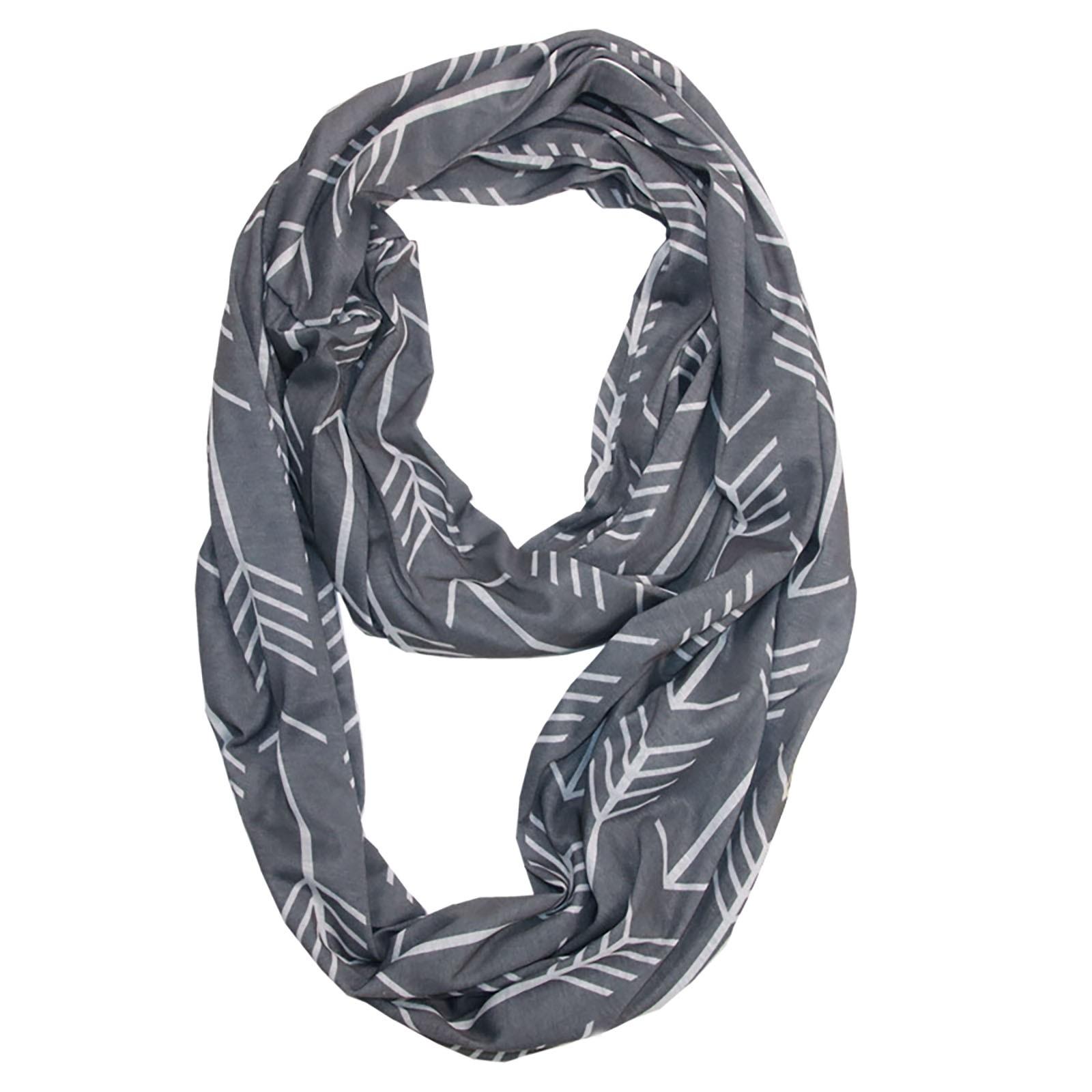 

Жіночий шарф із кишенею на блискавці Багатофункціональний кишеньковий шарф на блискавці One Size