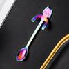 Stainless Steel Coffee Spoon Lovely Cute Cat Shape Teaspoon Dessert Snack Scoop Ice Cream Mini Spoons