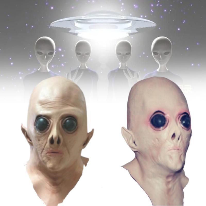 Buitenaards Hoofdmasker Voor Halloween Sci-fi Film Themafeest Met Uniek Handgemaakt Ontwerp