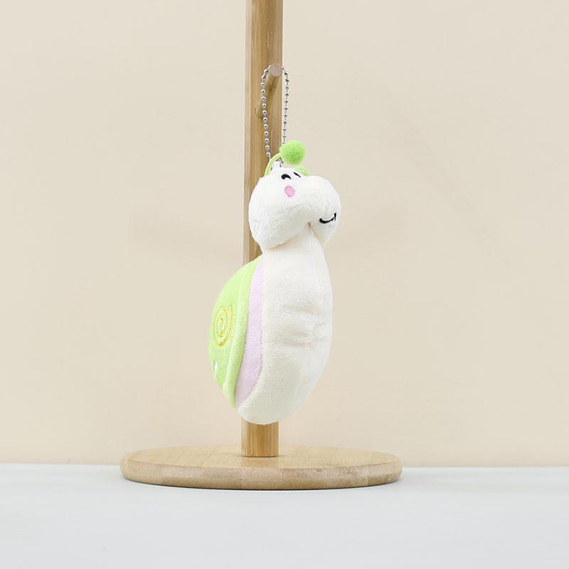 

Charming Short Plush Snail Doll Keychain Perfect For Childrens Gifts And Decorative Use Green Snail