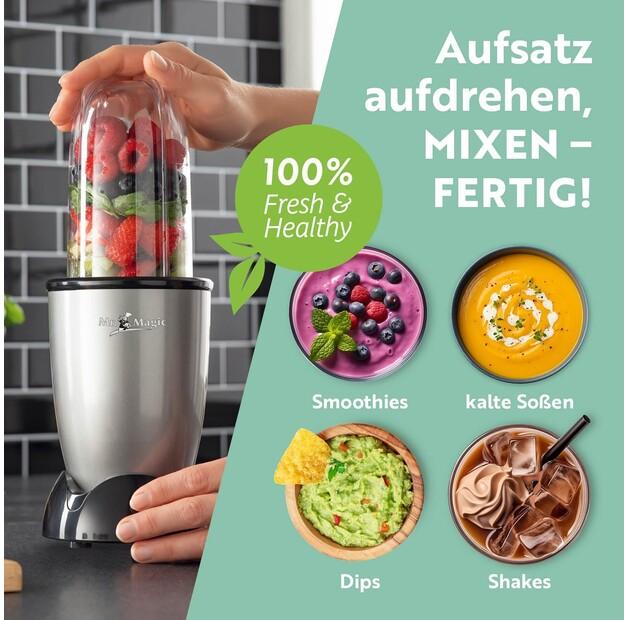 Stationary Blender Gourmetmaxx Mr. Magic Set 18-piece. Silver (13995)