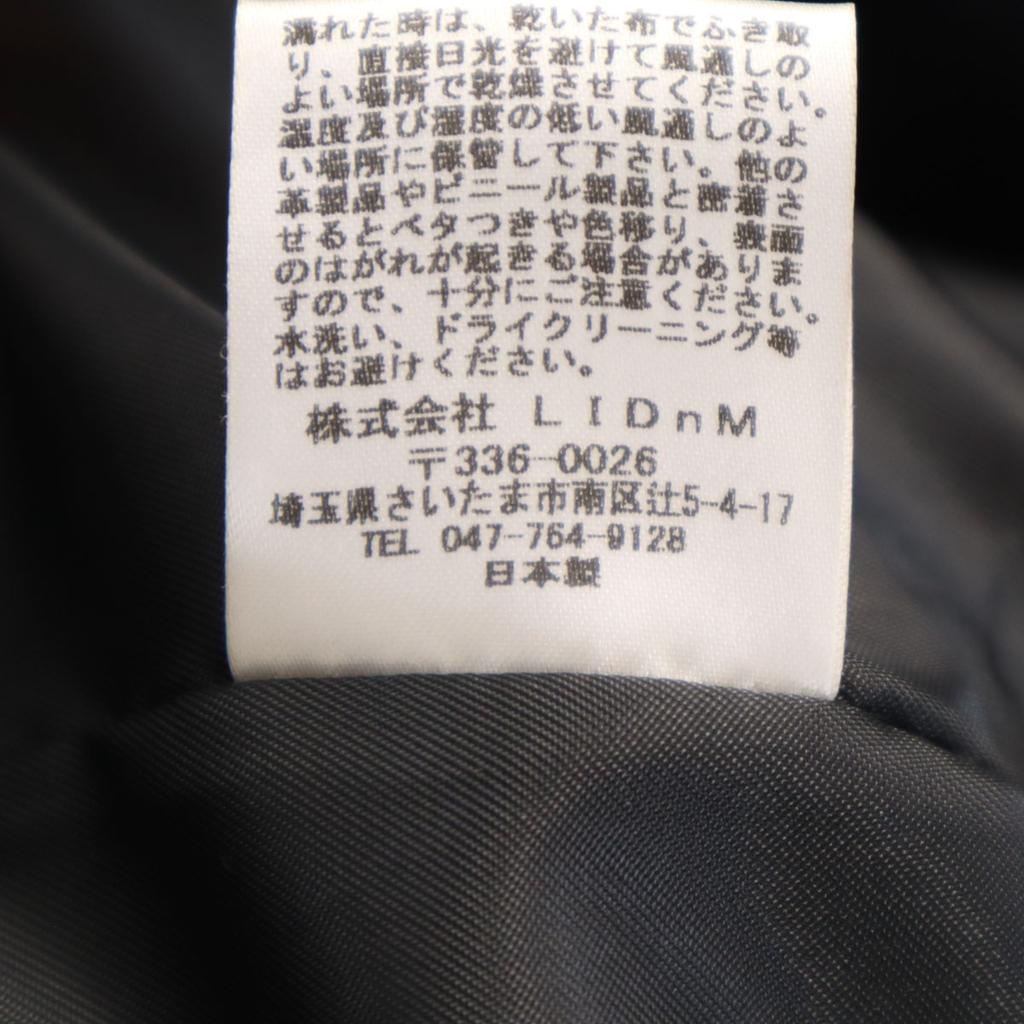 LIDNM made in Japan leather jacket M black Women Used