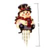 Snowman Icicle Railing Lights Christmas Decor Warm LED Winter Lighting Outdoor Ornament For Front Door, Balcony & Holiday Home